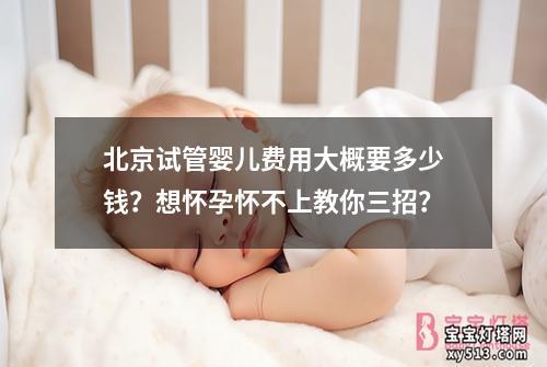 北京试管婴儿费用大概要多少钱？想怀孕怀不上教你三招？