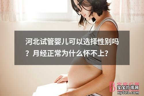 河北试管婴儿可以选择性别吗？月经正常为什么怀不上？