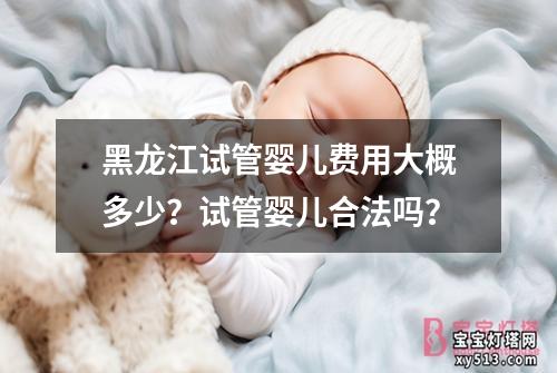 黑龙江试管婴儿费用大概多少？试管婴儿合法吗？