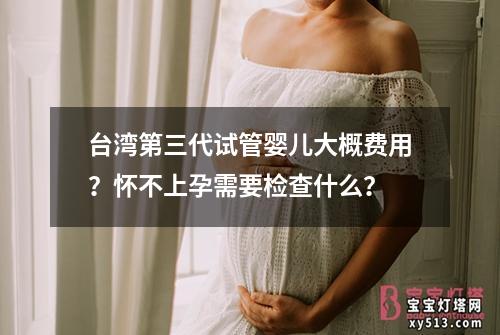 台湾第三代试管婴儿大概费用？怀不上孕需要检查什么？